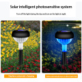 Stainless Steel Abs Outdoor Led Lamps New Design Solar Stake Garden Lawn Light Pathway with Rgb Lamp